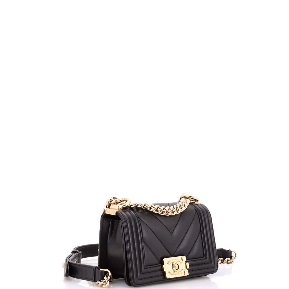 Chanel Boy Flap Bag Chevron Lambskin #233874C44B - Picture 2 of 8
